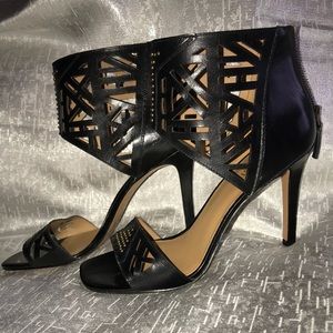 Nine West Black Sandals sz 9.5